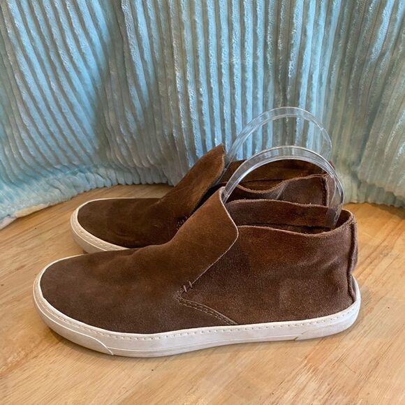 Dolce Vita Xavier Sneakers Brown suede leather Sz 8 - Picture 1 of 7